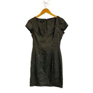 BCX Grey Fitted Short Sleeved Dress